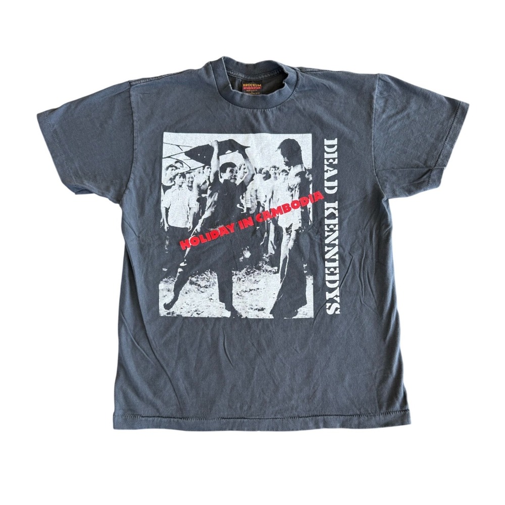 Vintage Dead Kennedys Holiday in Cambodia Single Stitch T Shirt Sz L REPRINT